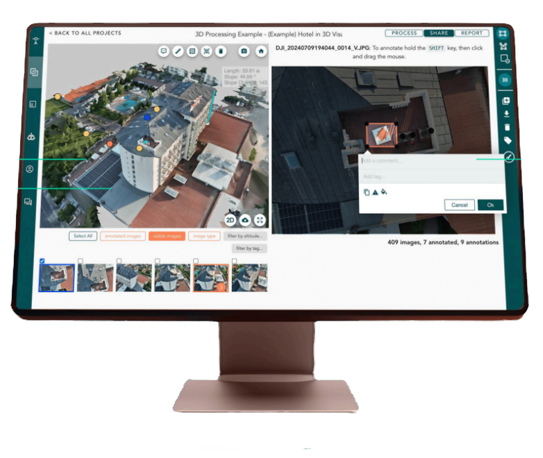 Hammer Hub inspection platform interface